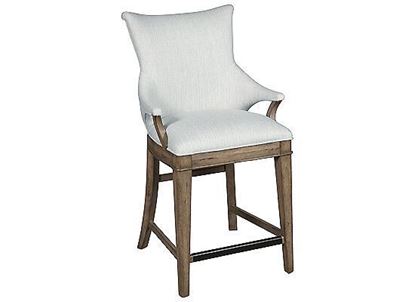 Picture of Garrison Cove Upholstered Wood-framed Bar Stool - P330502