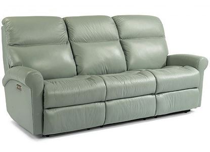Davis Leather Reclining Sofa (3902-62)